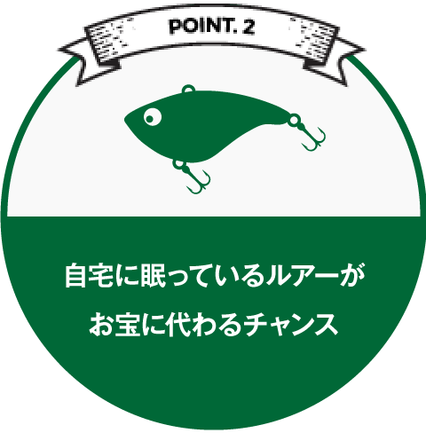 自宅に眠っているルアーがお宝に代わるチャンス